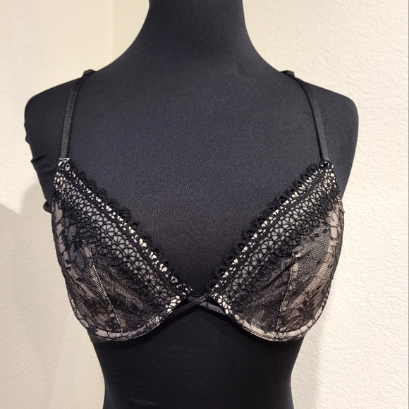 🍒NWT🍒 VS VERY SEXY UNLINED PLUNGE BRA + PANTY SET - Picture 4 of 13